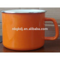 yuyao cheap price cast iron enamel mug with decal